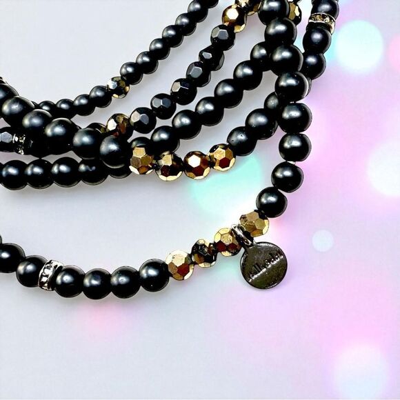 Stella & Dot All Day Beaded Stretch Bracelet Set - Picture 2 of 5